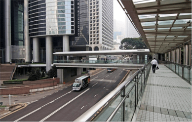 Aluminium footbridge